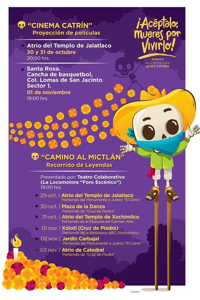 Programa de Actividades 2018 dia de todos santos